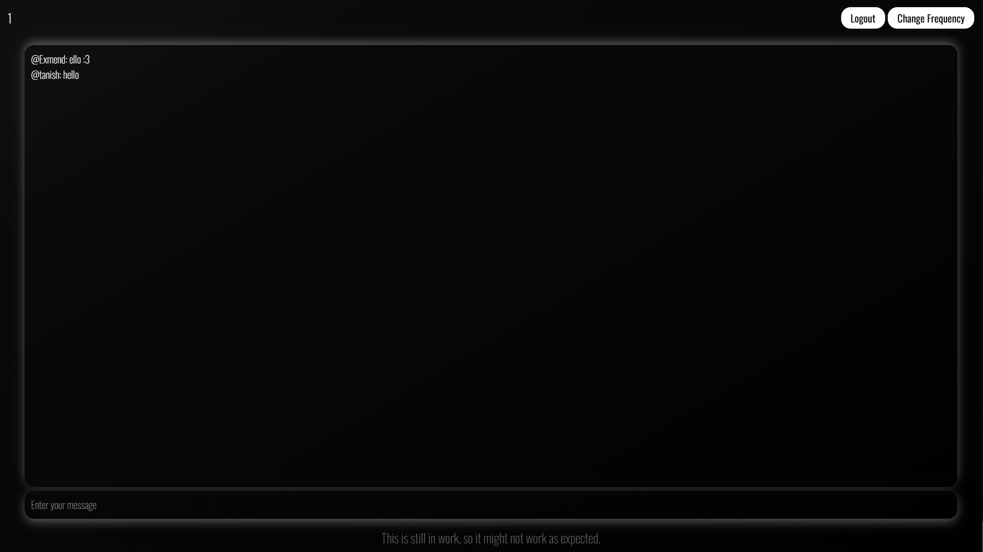 Frequency-Based Chat